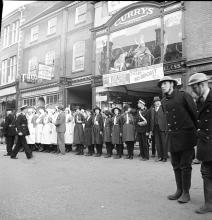 ARP exercises in North Walsham Market Place