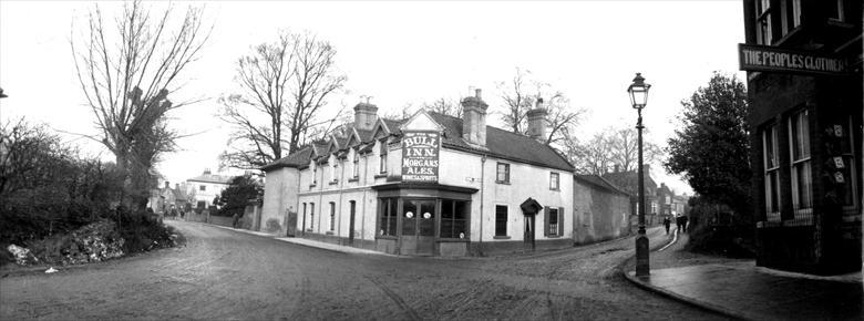 Photograph. The Bull on Grammar School Road (North Walsham Archive).