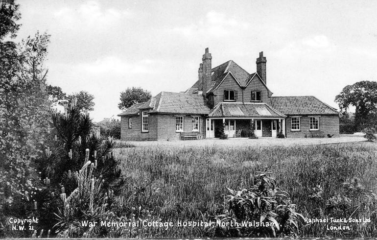 Photograph. Cottage Hospital, Yarmouth Road, North Walsham (North Walsham Archive).