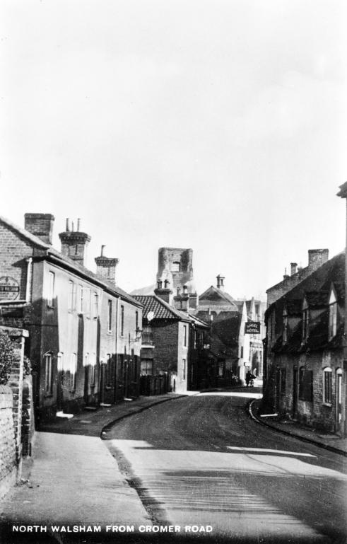 Photograph. Cromer Road, North Walsham (North Walsham Archive).