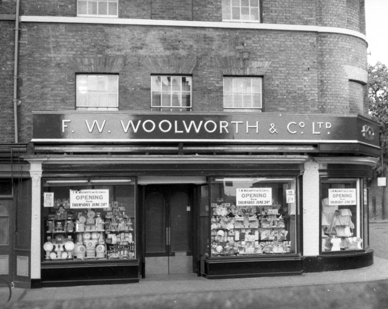 F. W. Woolworth & Co, Market Street (North Walsham Archive) Photograph. F. W. Woolworth & Co, Market Street (North Walsham Archive).
