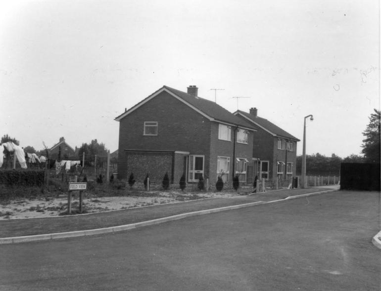 Photograph. Field View, Millfield Estate, North Walsham (North Walsham Archive).