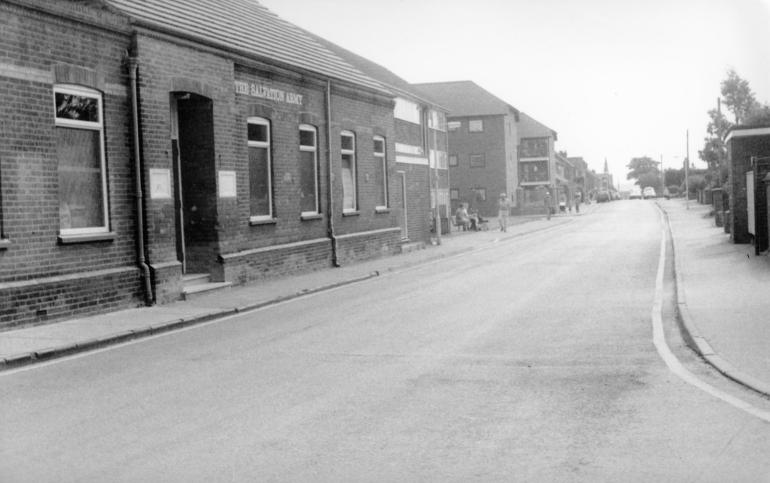 Photograph. Hall Lane Cottages, North Walsham (North Walsham Archive).
