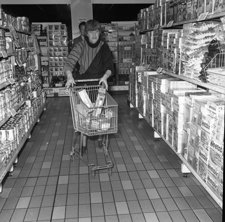 Photograph. International Stores Trolley Dash e (North Walsham Archive).