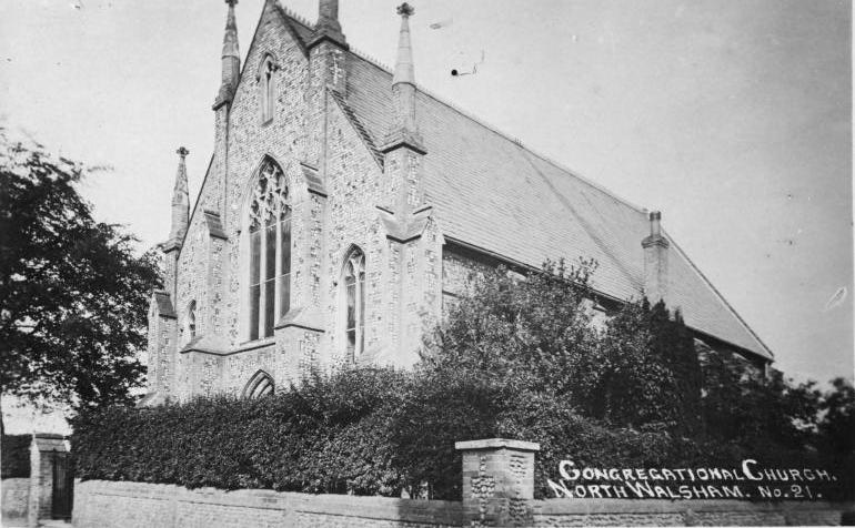 Photograph. North Walsham Congregational Church, Cromer Road (North Walsham Archive).