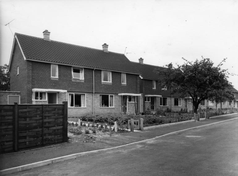 Photograph. Northfield Road, North Walsham (North Walsham Archive).