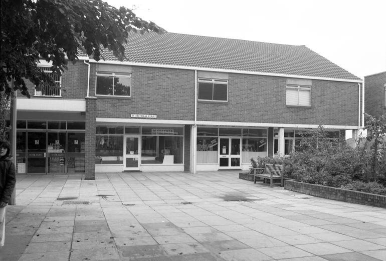 St Nicholas Court shopping precinct, North Walsham (North Walsham Archive) Photograph. St Nicholas Court shopping precinct, North Walsham (North Walsham Archive).