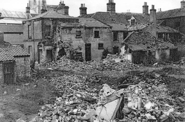 Photograph. Vicarage Street (North Walsham Archive).