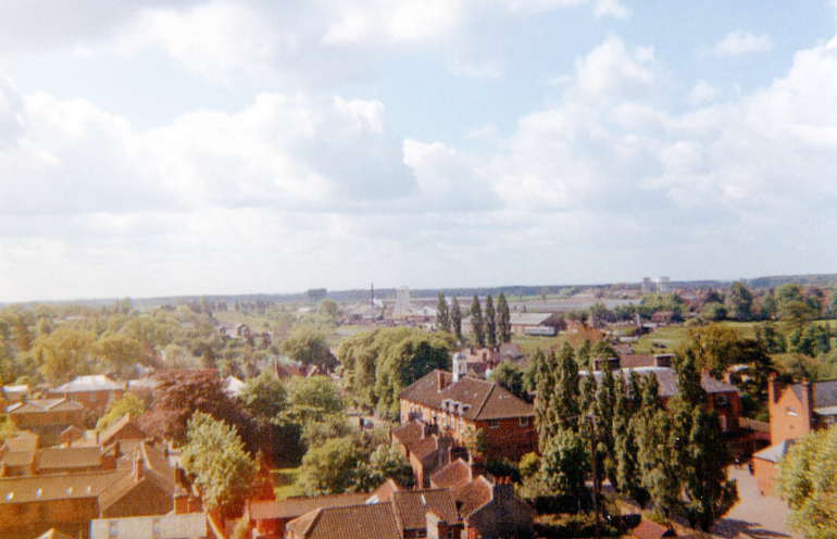 Photograph. View from the Church Tower (North Walsham Archive).